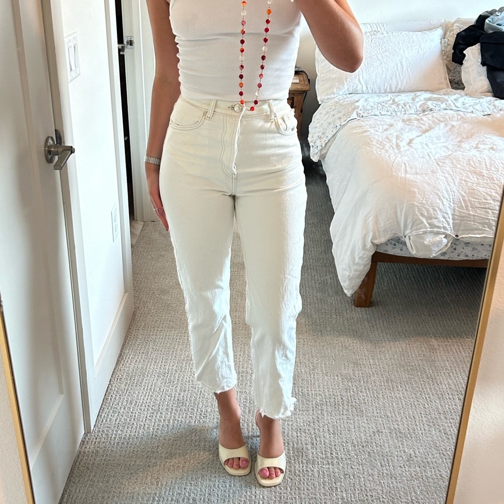 White zara Jeans